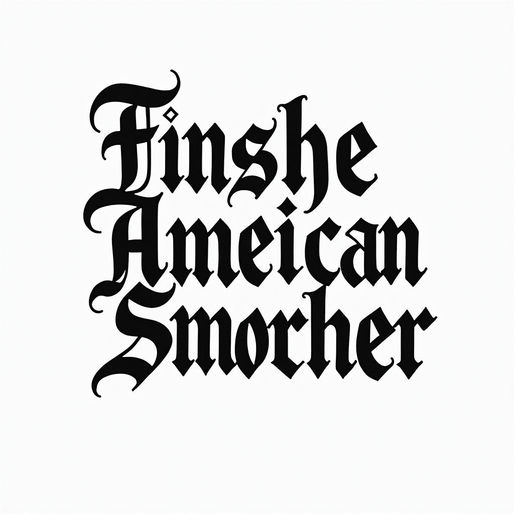 native americantext-based tattoo, gothic font ultra-realistic, perfectly placed, high-quality font design, photo-realistic shading, 8k, high quality, finely detailed typography - Variation 2
