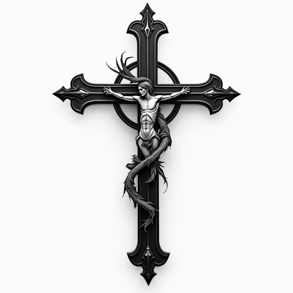 Crosshigly detailed tattoo - Variation 15