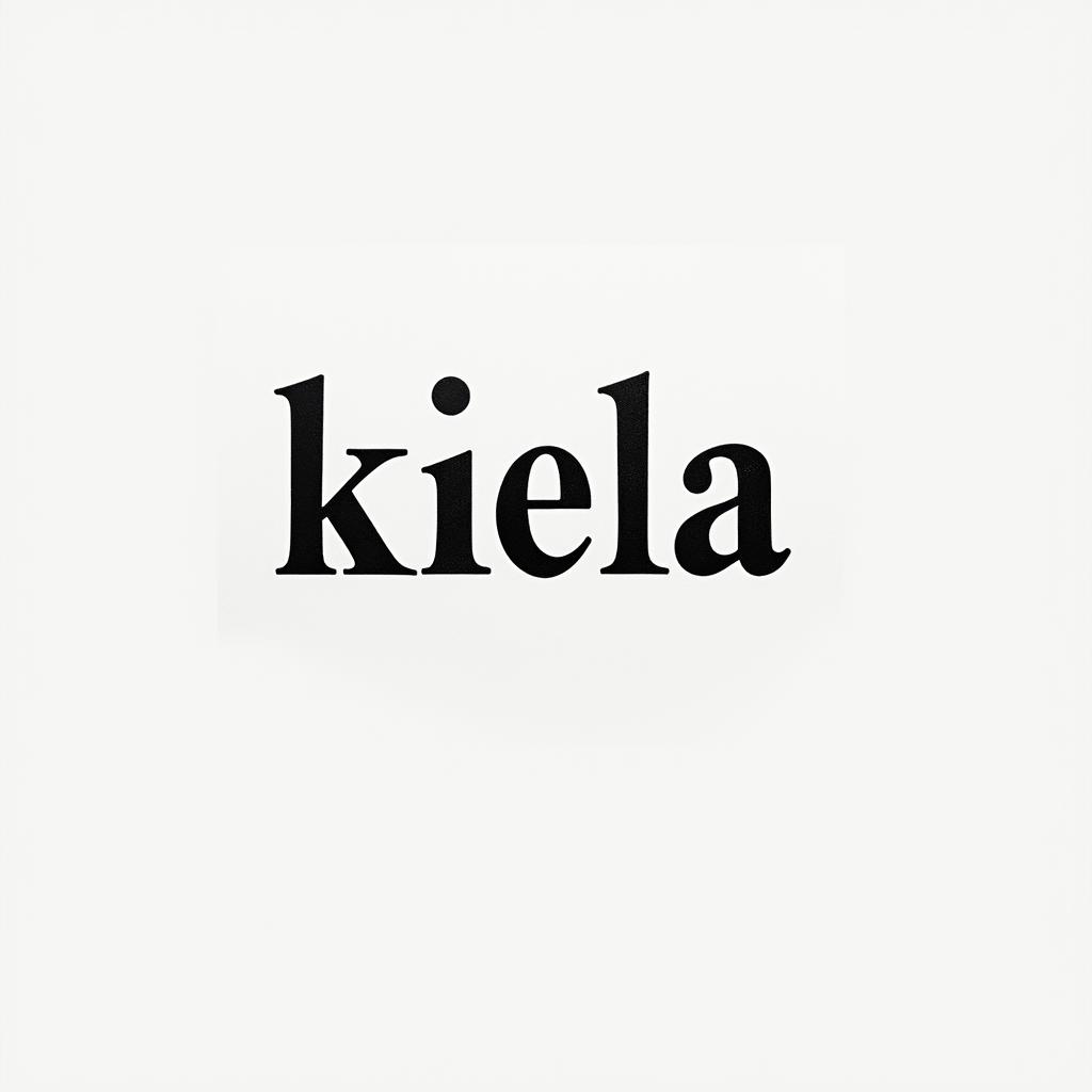 Kaelaminimalist text-based tattoo, Monospace font ultra-realistic, perfectly placed, high-quality font design, photo-realistic shading, 8k, high quality, finely detailed typograph - Variation 2