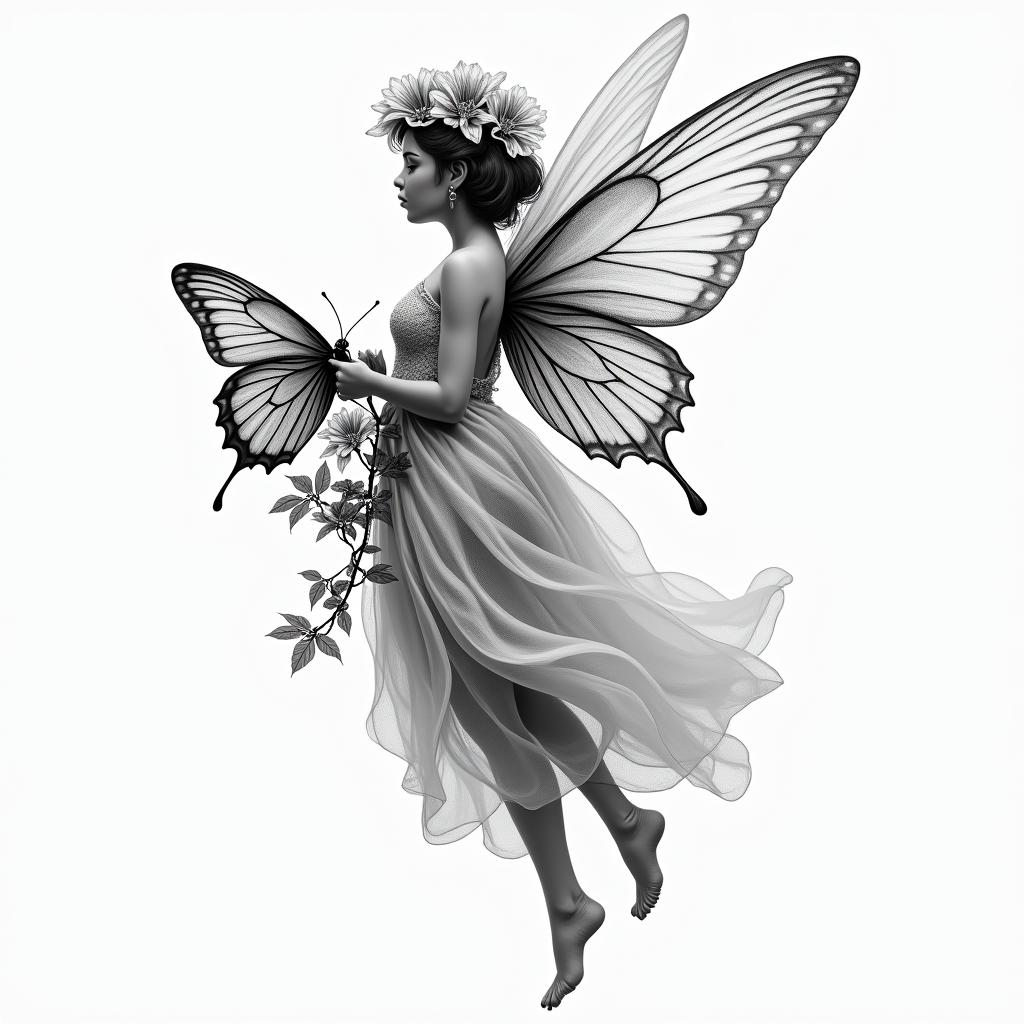 Flower tattoo design