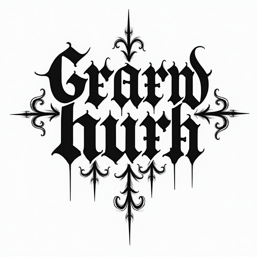 1993/19/02text-based tattoo, gothic font ultra-realistic, perfectly placed, high-quality font design, photo-realistic shading, 8k, high quality, finely detailed typography - Variation 3