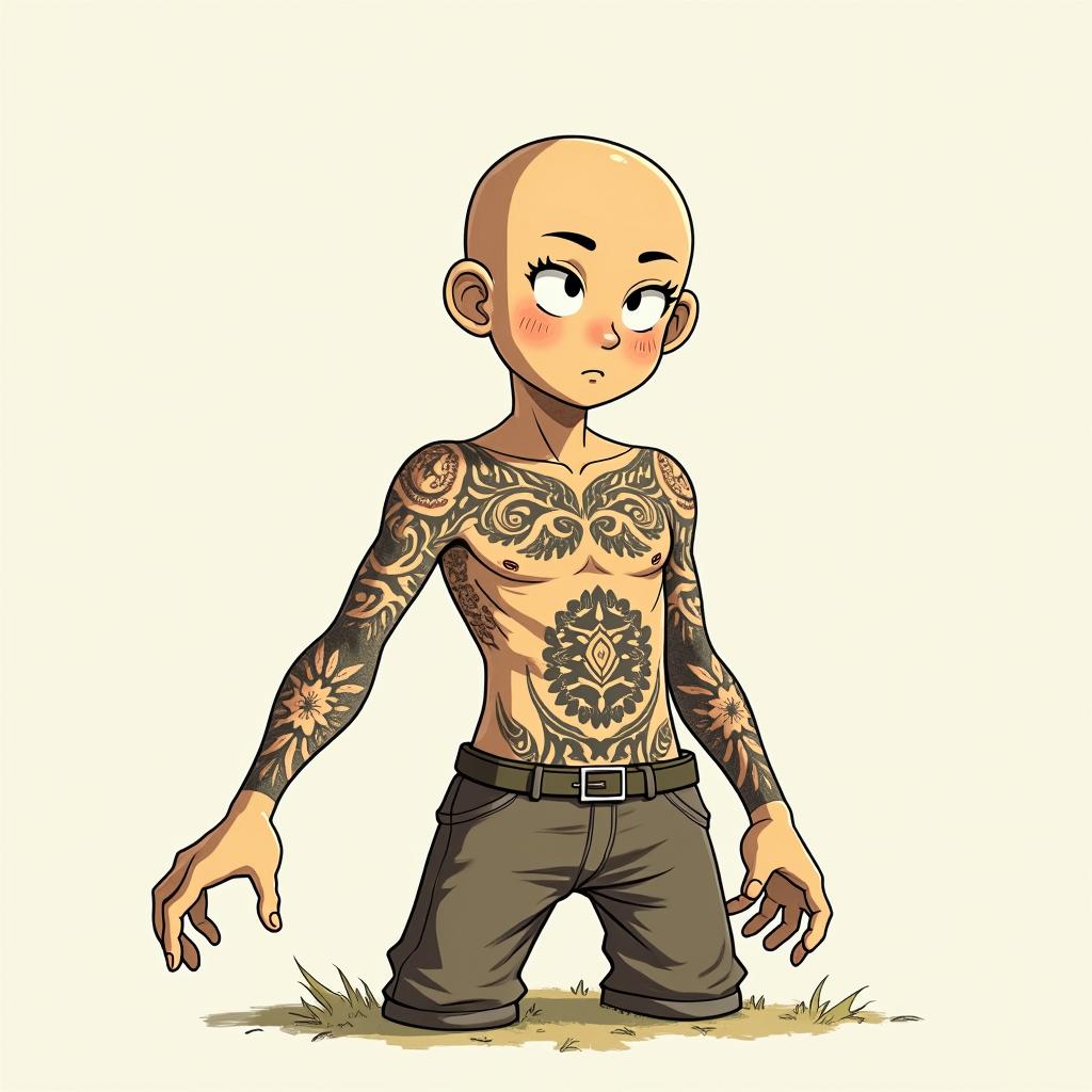 Marvel character that loves photography, drawing, video games, metal and rock music, really loves reading and legoGhibli, Studio Ghibli aesthetic, hand-drawn anime style, retro nostalgic atmosphere, retro soft pastel color palette with earthy tones, retro Japanese cinematic shot, yellow tint effect, bald character, smooth surface, anime shadow 90's anime style