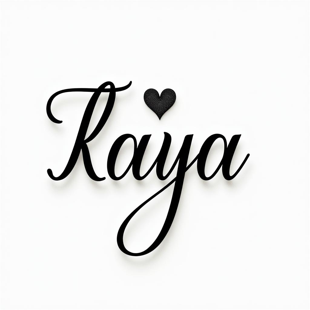 Thuy Nga Nguyen just the name for a men's tattooin elegant cursive calligraphy style 2d tattoo, decorate with roses, featuring a smooth and flowing handwritten script with slightly thickened strokes for a luxurious and bold appearance,  heart symbol between names,  sleek and glossy black text with shadowing, minimalist matte white background, clean and sharp edges, illuminated with soft lighting, romantic, 8k, high-quality textures with refined typography