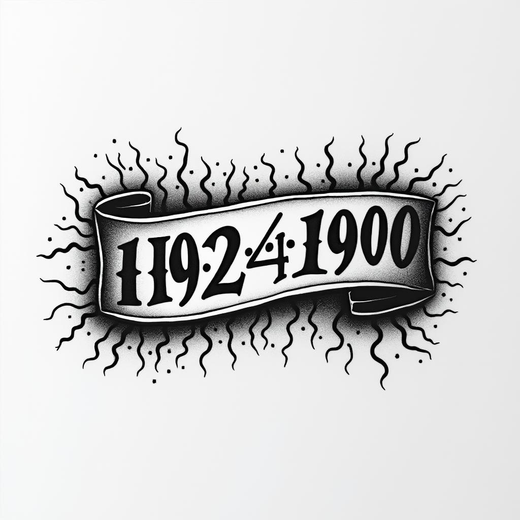 09-24-1990 wrist bandtext-based tattoo, gothic font ultra-realistic, perfectly placed, high-quality font design, photo-realistic shading, 8k, high quality, finely detailed typography - Variation 4