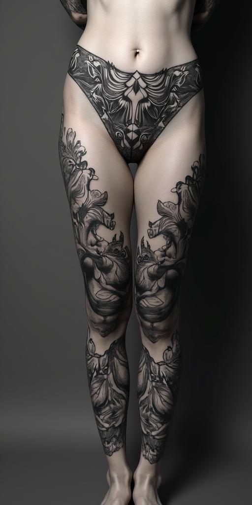 Phoenixin authentic tattoo style, incorporating traditional modifications, bold black outlines, solid color fills, featuring classic authentic elements - Variation 8