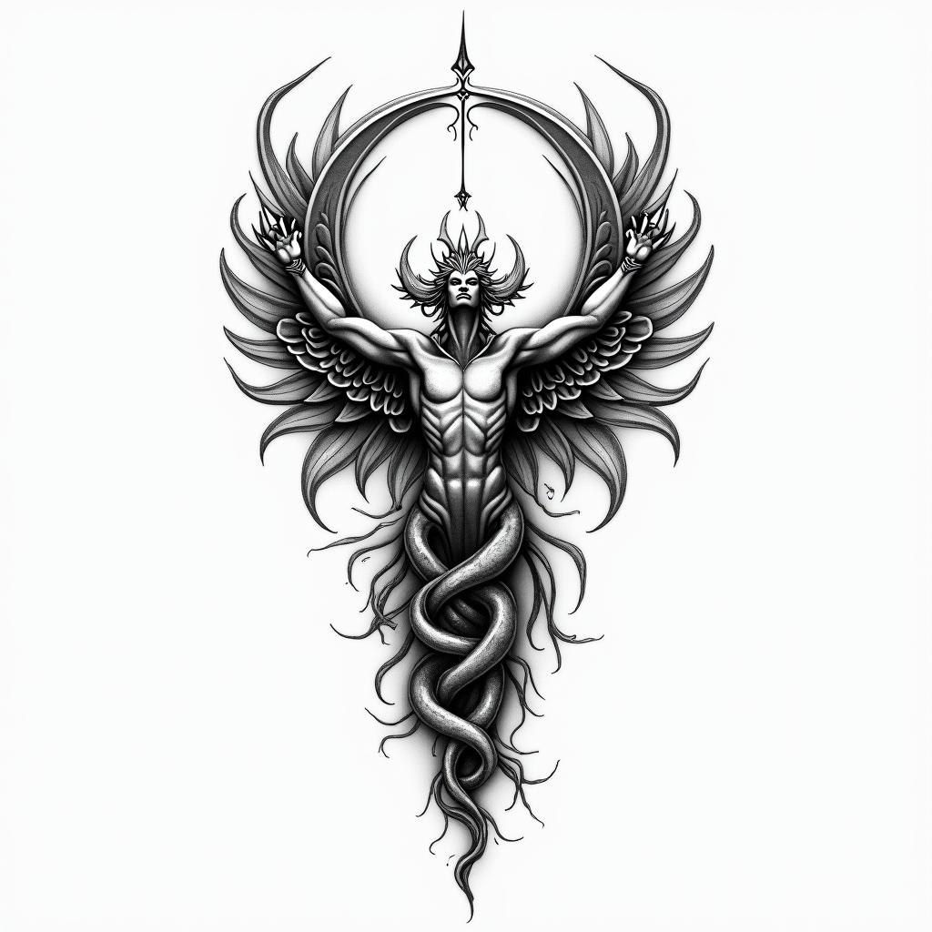 Matheus, Sagittarius, 2002text-based tattoo, gothic font ultra-realistic, perfectly placed, high-quality font design, photo-realistic shading, 8k, high quality, finely detailed typography - Variation 4