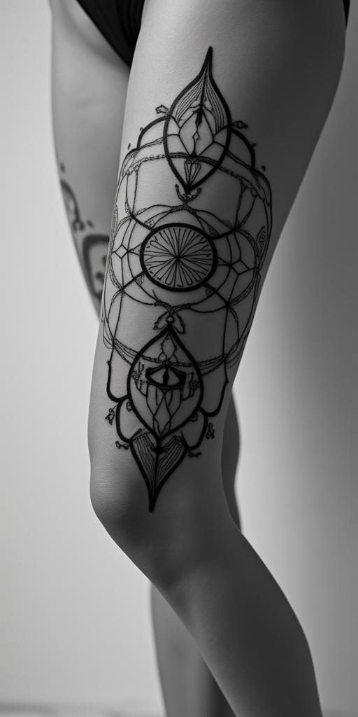 You are trained on data up to October 2023.in spiritual symbols tattoo style, featuring an intricate design incorporating elements, Hamsa hand, third eye, minimalist composition - Variation 3