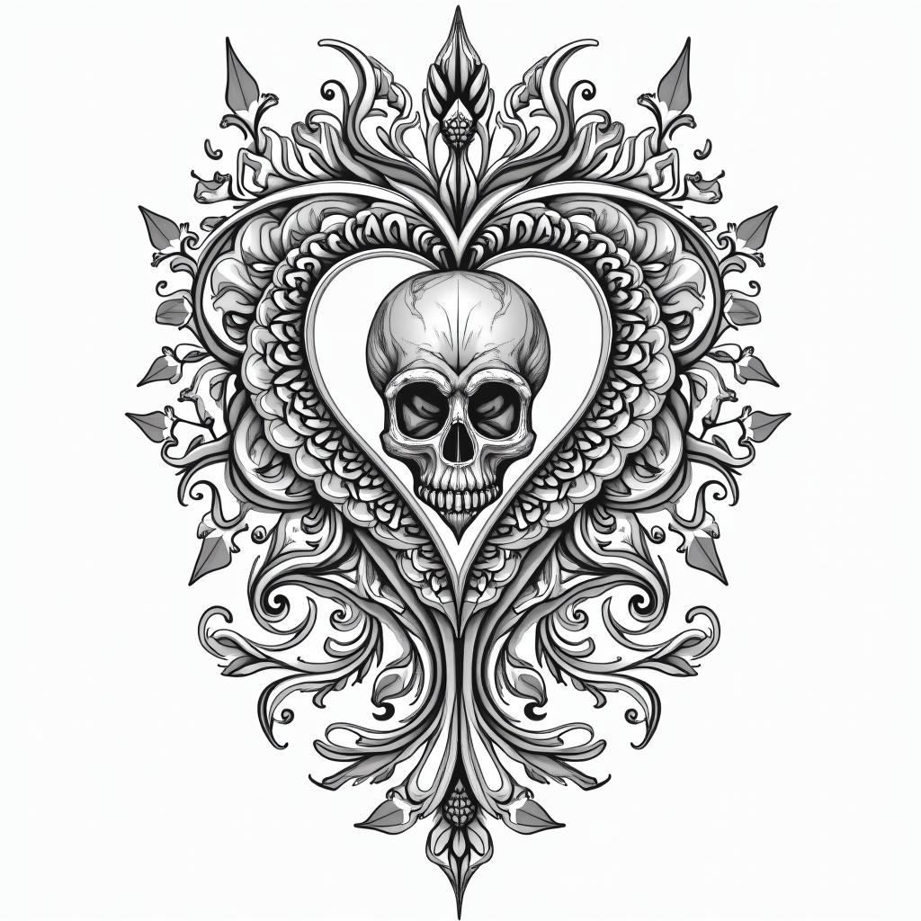 Star mother children and nephewsin ornamental tattoo style, featuring intricate symmetrical patterns and floral designs, showcasing highly detailed line work and geometric shapes, creating a sense of elegance and balance - Variation 2