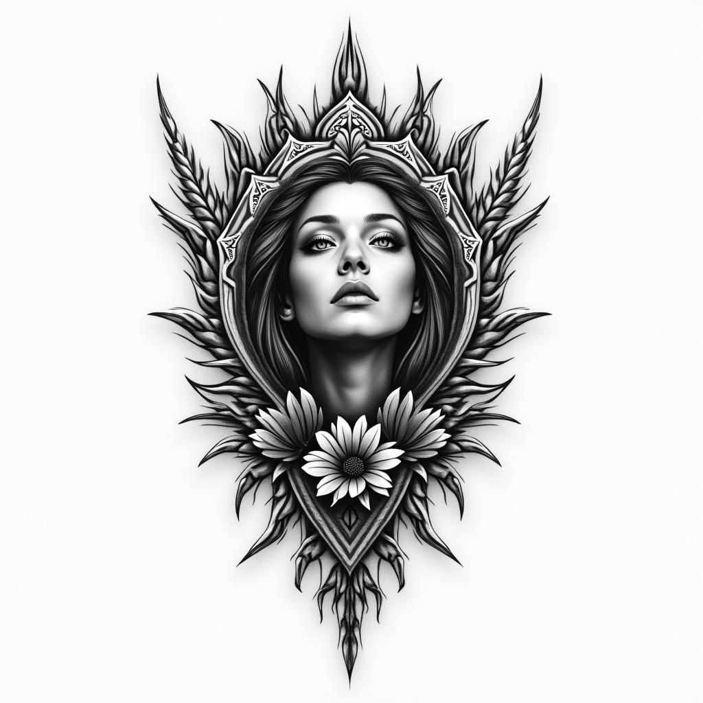 45higly detailed tattoo - Variation 6