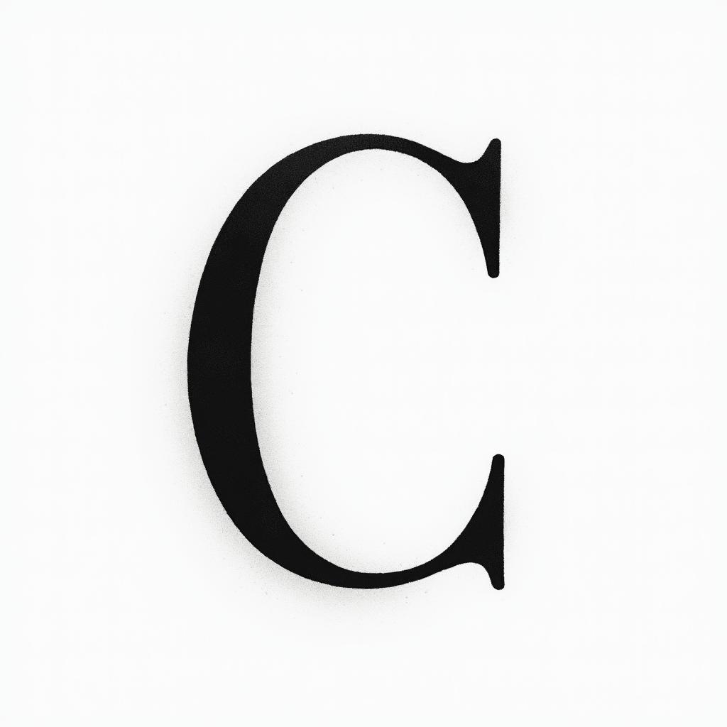 I want a simple uppercase C without too much detail with the names Adrien, Andréa, and Leandro inside, in black and white, feminine and simple.minimalist text-based tattoo, Monospace font ultra-realistic, perfectly placed, high-quality font design, photo-realistic shading, 8k, high quality, finely detailed typograph - Variation 8