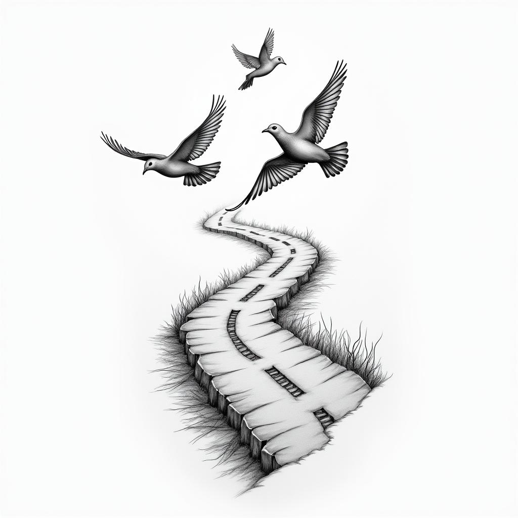 Dove tattoo design