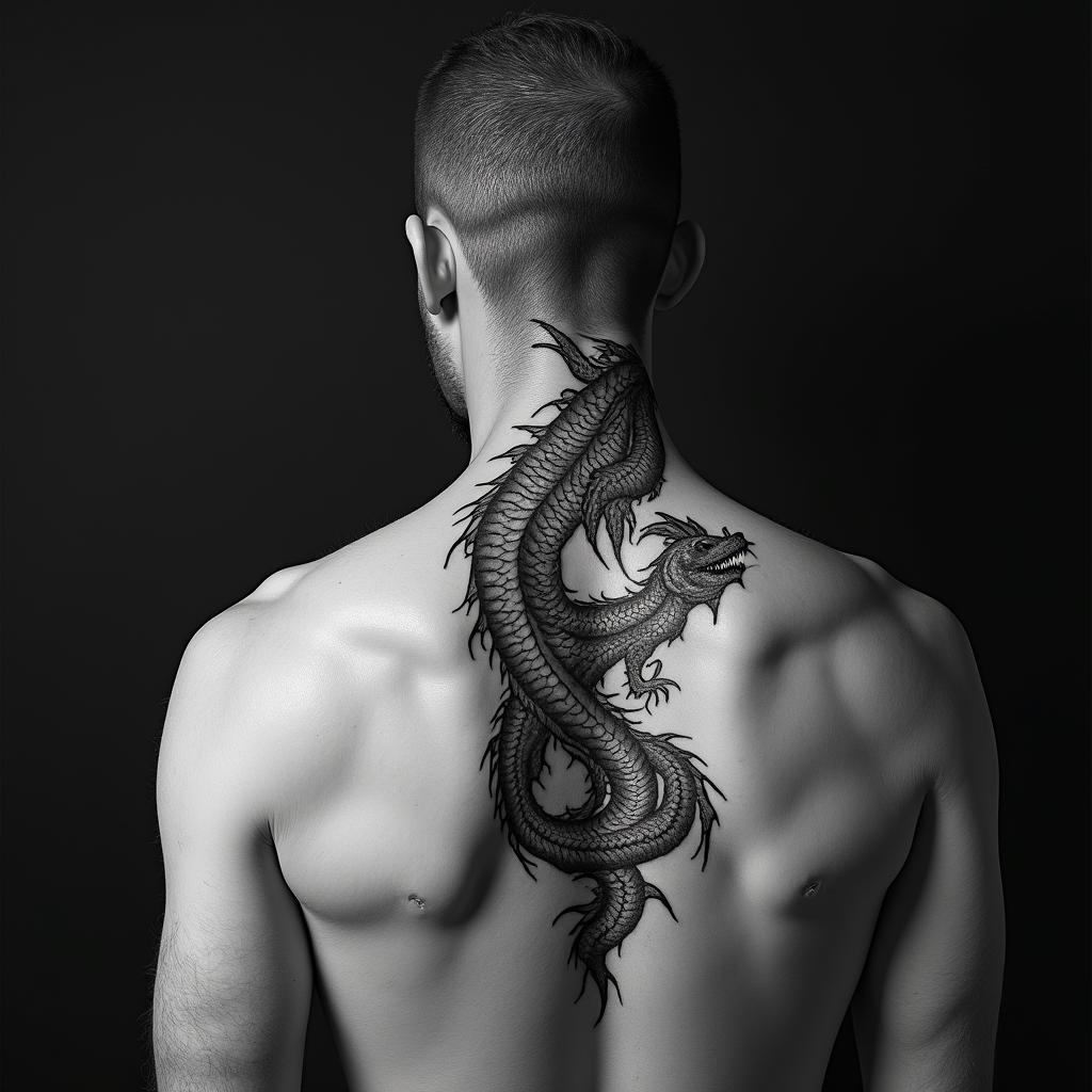 Dragon evilhigly detailed tattoo - Variation 6