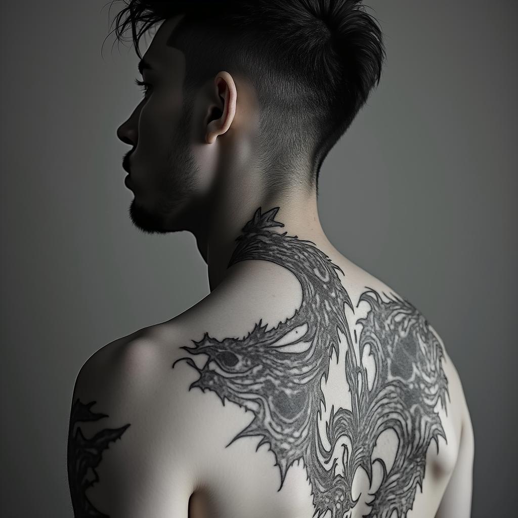 Dragon evilhigly detailed tattoo - Variation 2