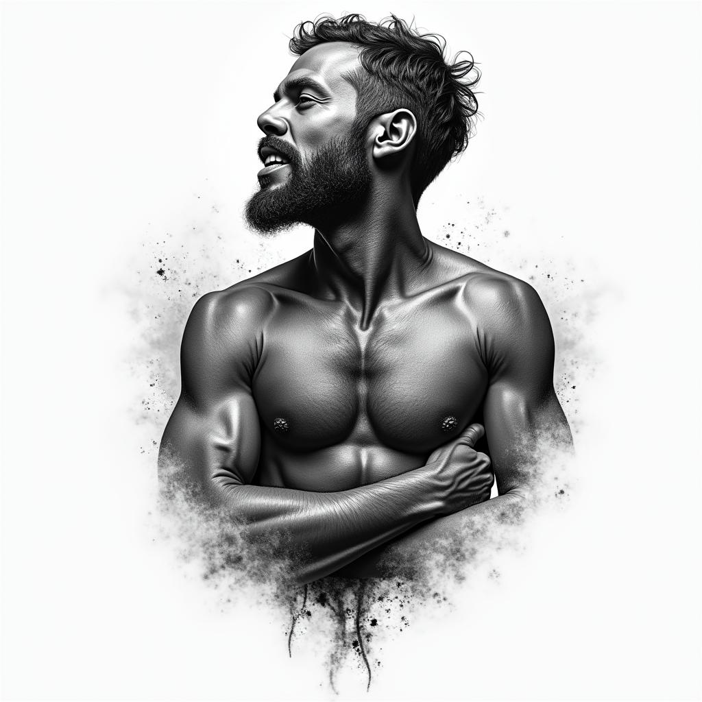 Strengthhigly detailed tattoo - Variation 7