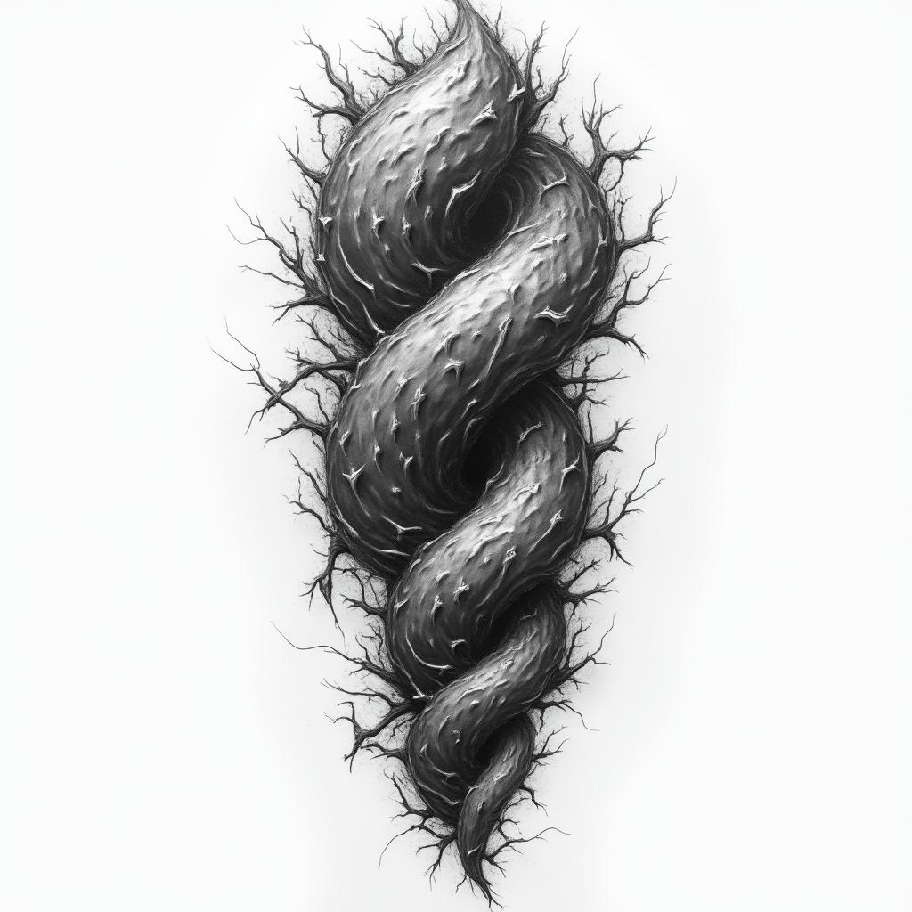 Strengthhigly detailed tattoo - Variation 9