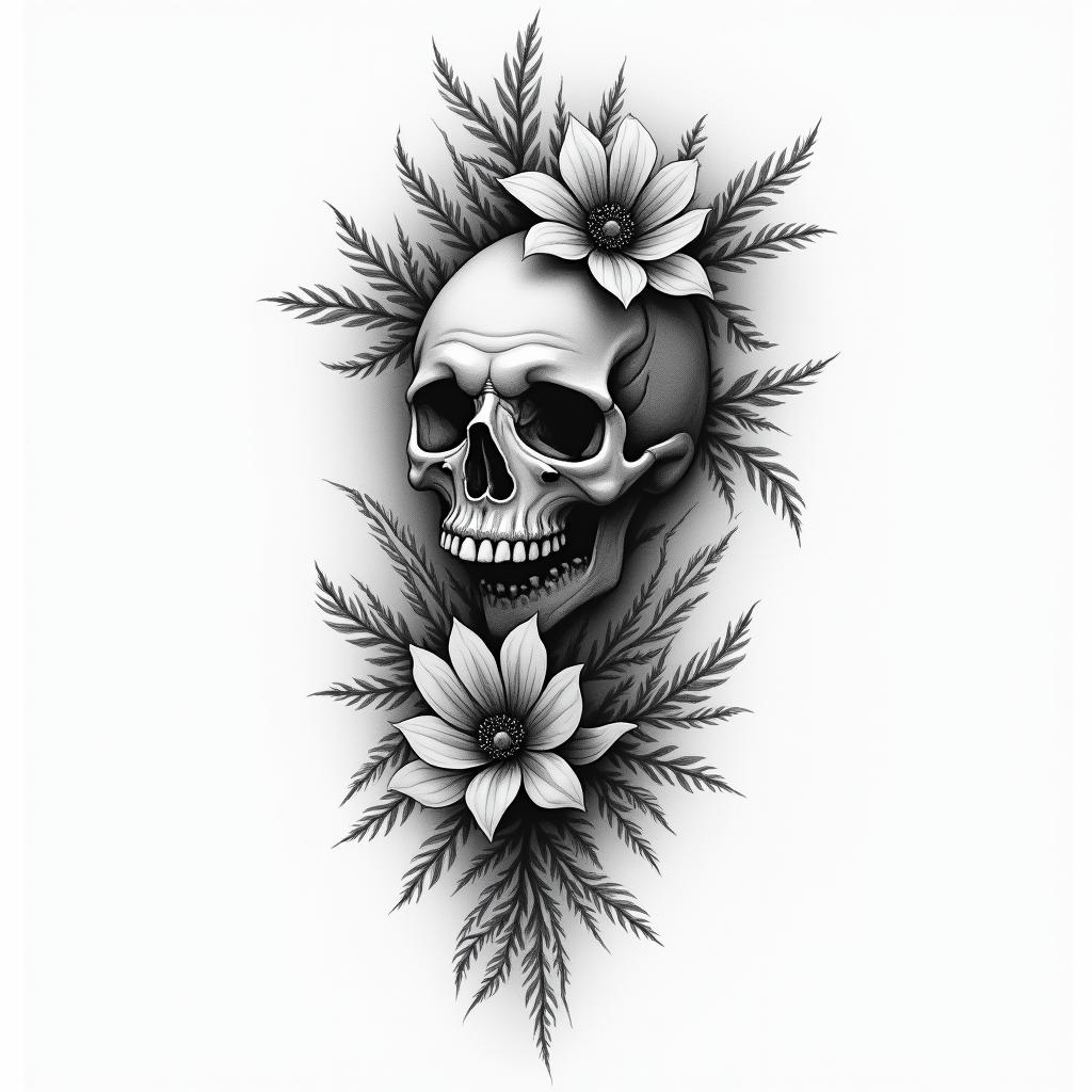 65°3′25″N 20°2′7″Ehigly detailed tattoo - Variation 5