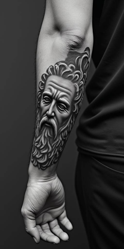 greek mythologyhigly detailed tattoo - Variation 20