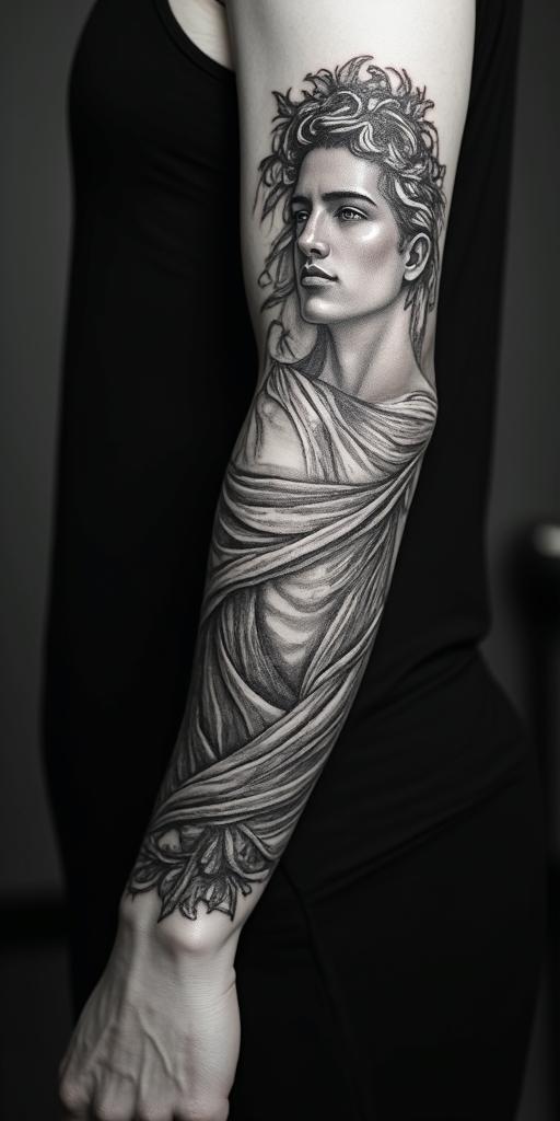 greek mythologyhigly detailed tattoo - Variation 15