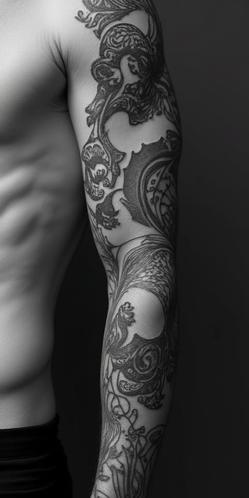 greek mythologyhigly detailed tattoo - Variation 11