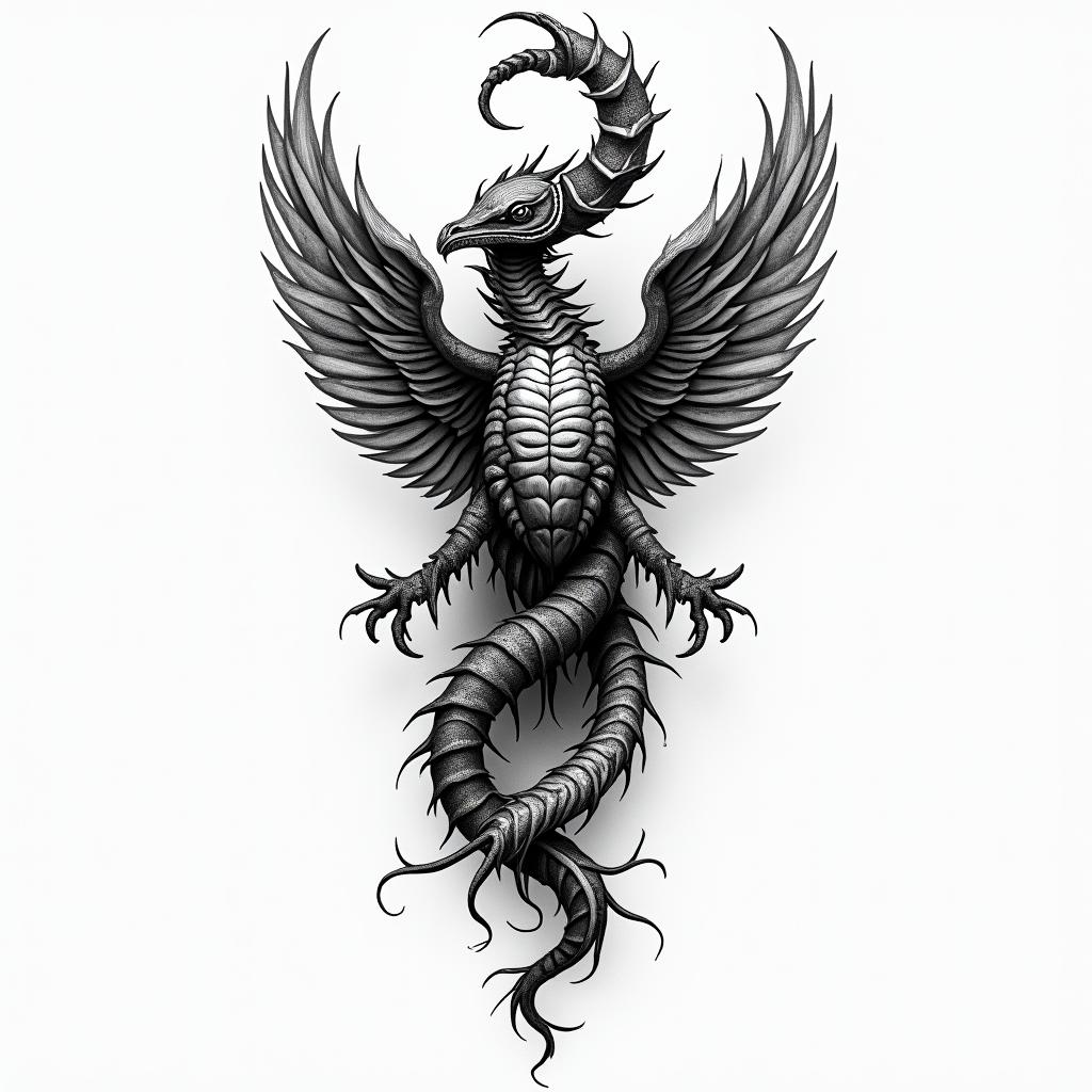 Narwin, Scorpio, Navotas Cityhigly detailed tattoo - Variation 5
