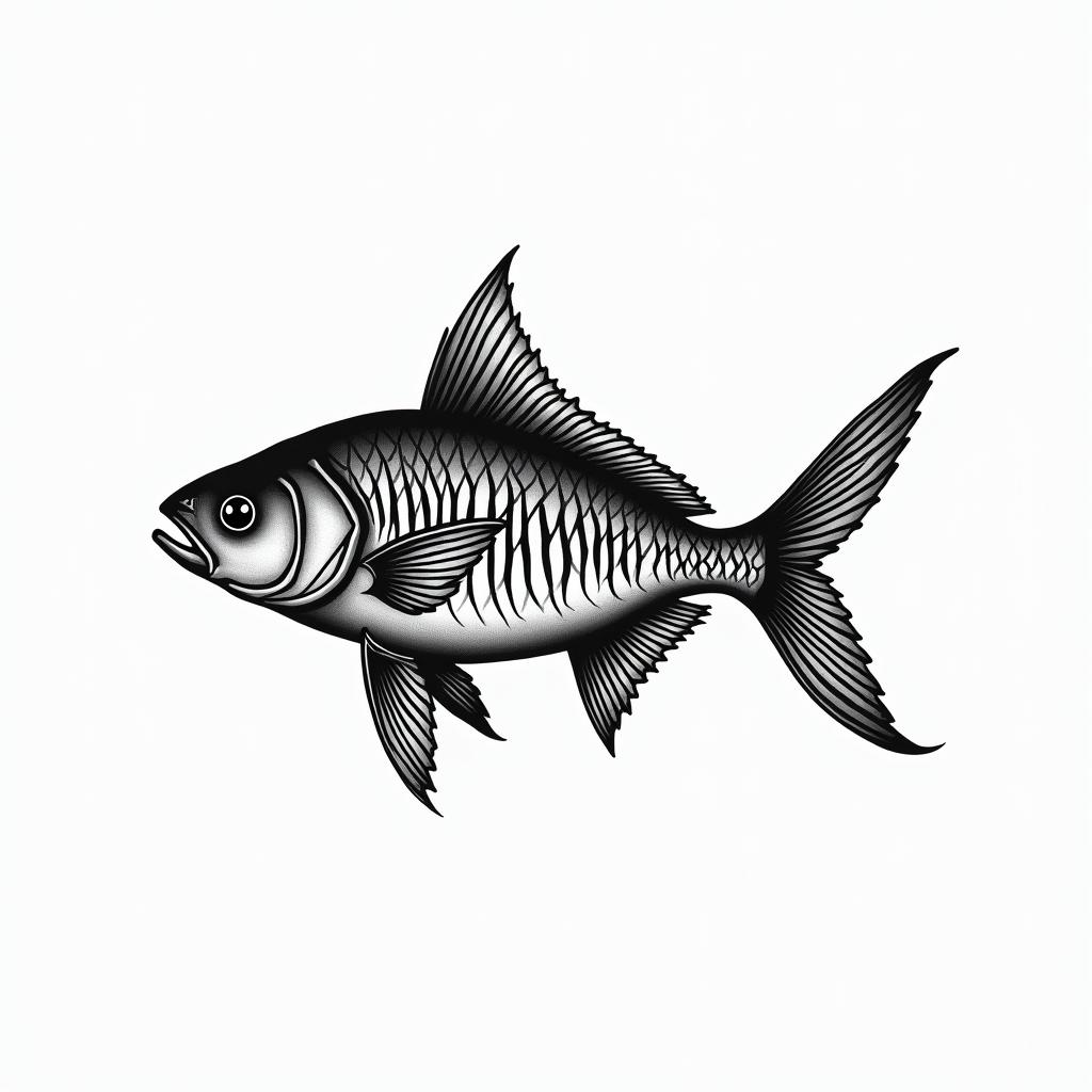 FISH WHISPEREtext-based tattoo, gothic font ultra-realistic, perfectly placed, high-quality font design, photo-realistic shading, 8k, high quality, finely detailed typography - Variation 2