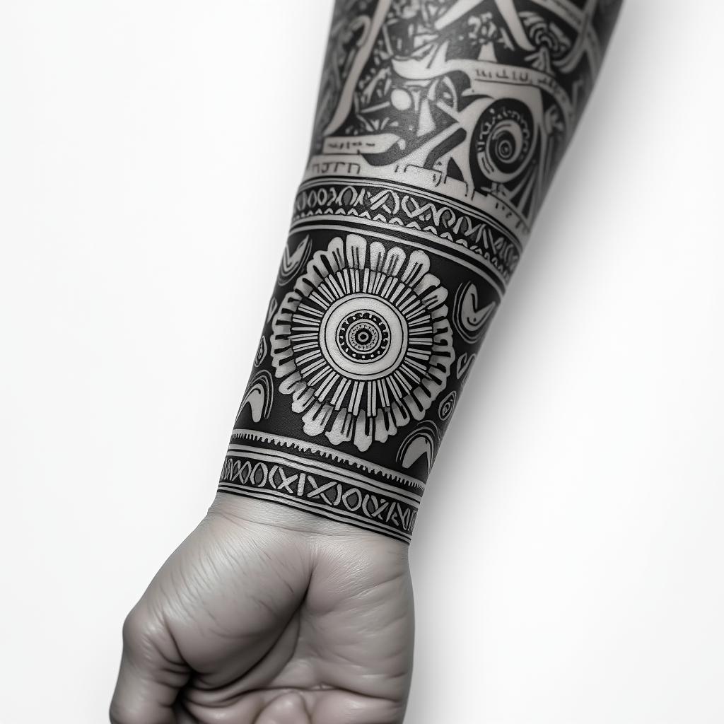 Aztec tattoo design