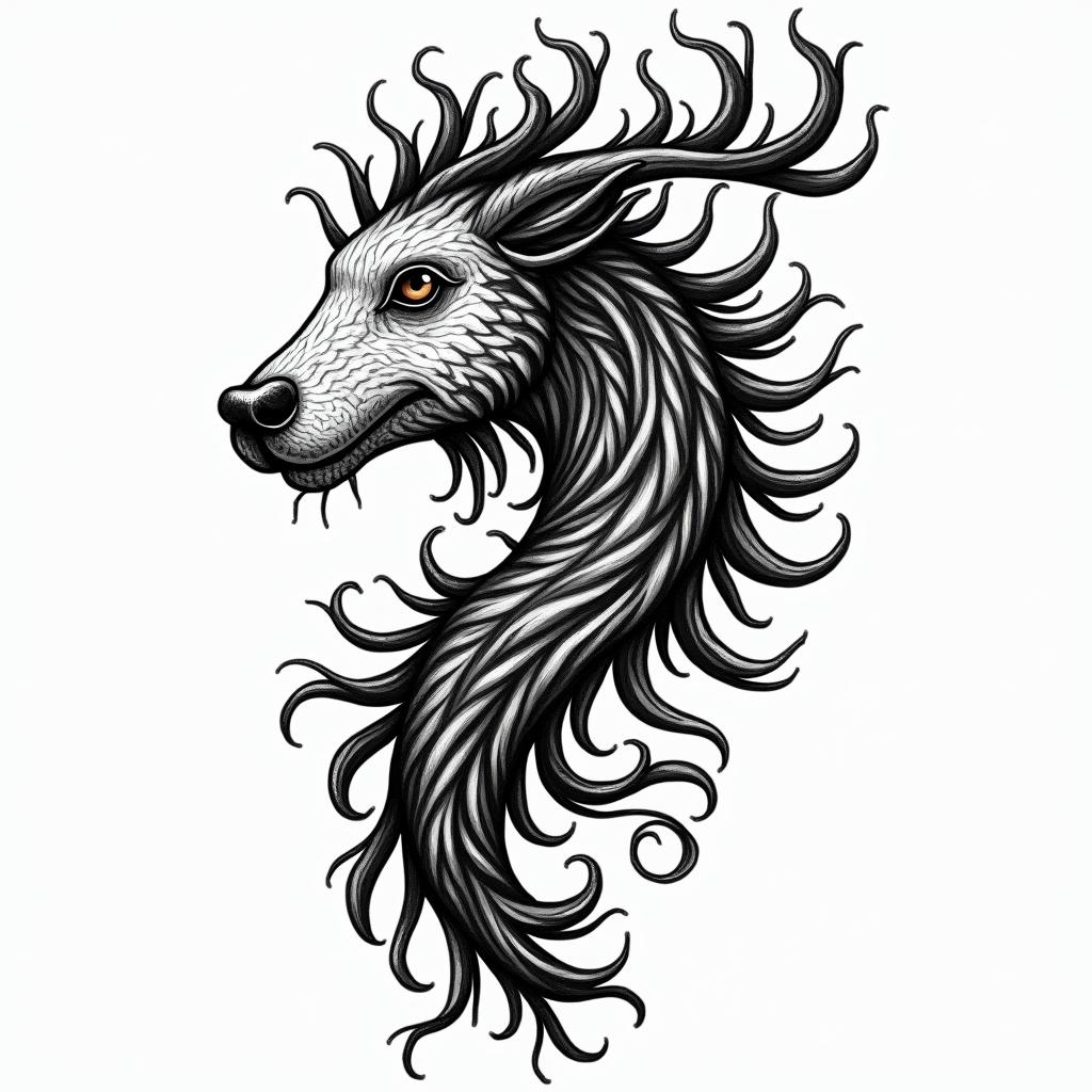 I was born in Guinea-Bissau, November 5, 2001, I am a Scorpio and I am 23 years old.in authentic tattoo style, incorporating traditional modifications, bold black outlines, solid color fills, featuring classic authentic elements - Variation 4