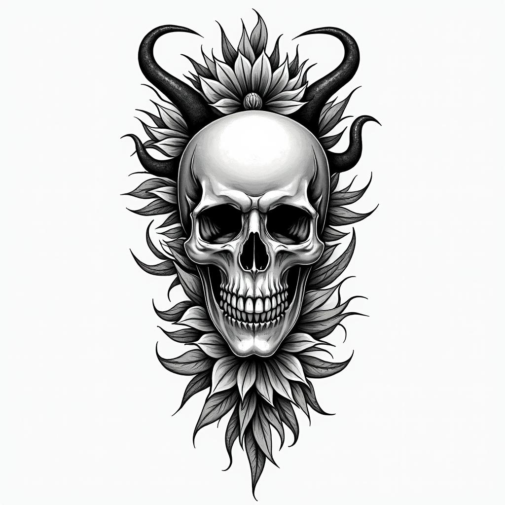 Dead Timein authentic tattoo style, incorporating traditional modifications, bold black outlines, solid color fills, featuring classic authentic elements