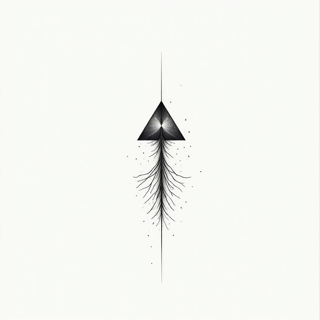 Minimalist years, dates, from the ashesin minimalist style tattoo, featuring simple shapes and fine lines, with minimal shading and details, tiny triangles, creating a sense of balance and harmony - Variation 3