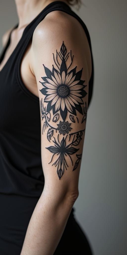 Sydney, Aquarius, momhigly detailed tattoo - Variation 4