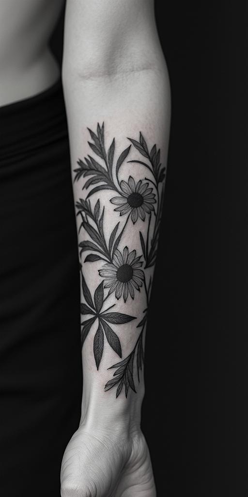 Sydney, Aquarius, momhigly detailed tattoo - Variation 2