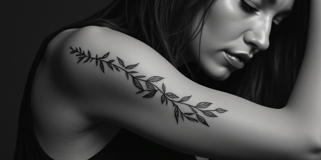single motherhigly detailed tattoo - Variation 2