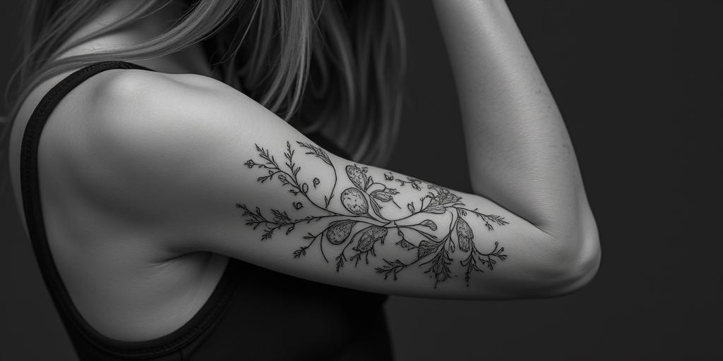 single motherhigly detailed tattoo - Variation 4