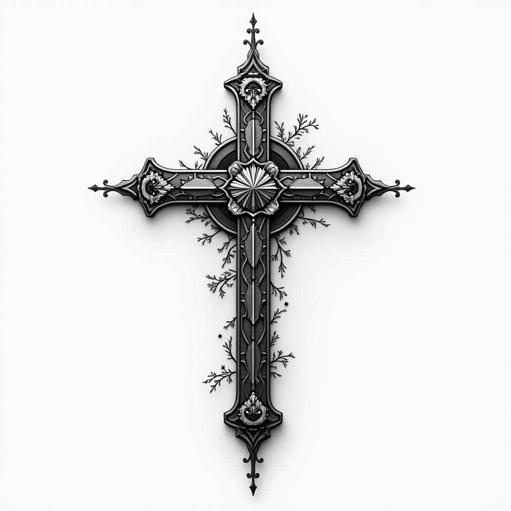 Crosshigly detailed tattoo - Variation 11