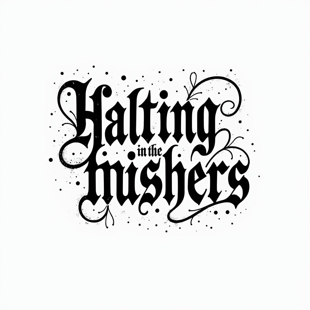 living in the moment, detached from th bothers of life. the floating worldtext-based tattoo, gothic font ultra-realistic, perfectly placed, high-quality font design, photo-realistic shading, 8k, high quality, finely detailed typography - Variation 2
