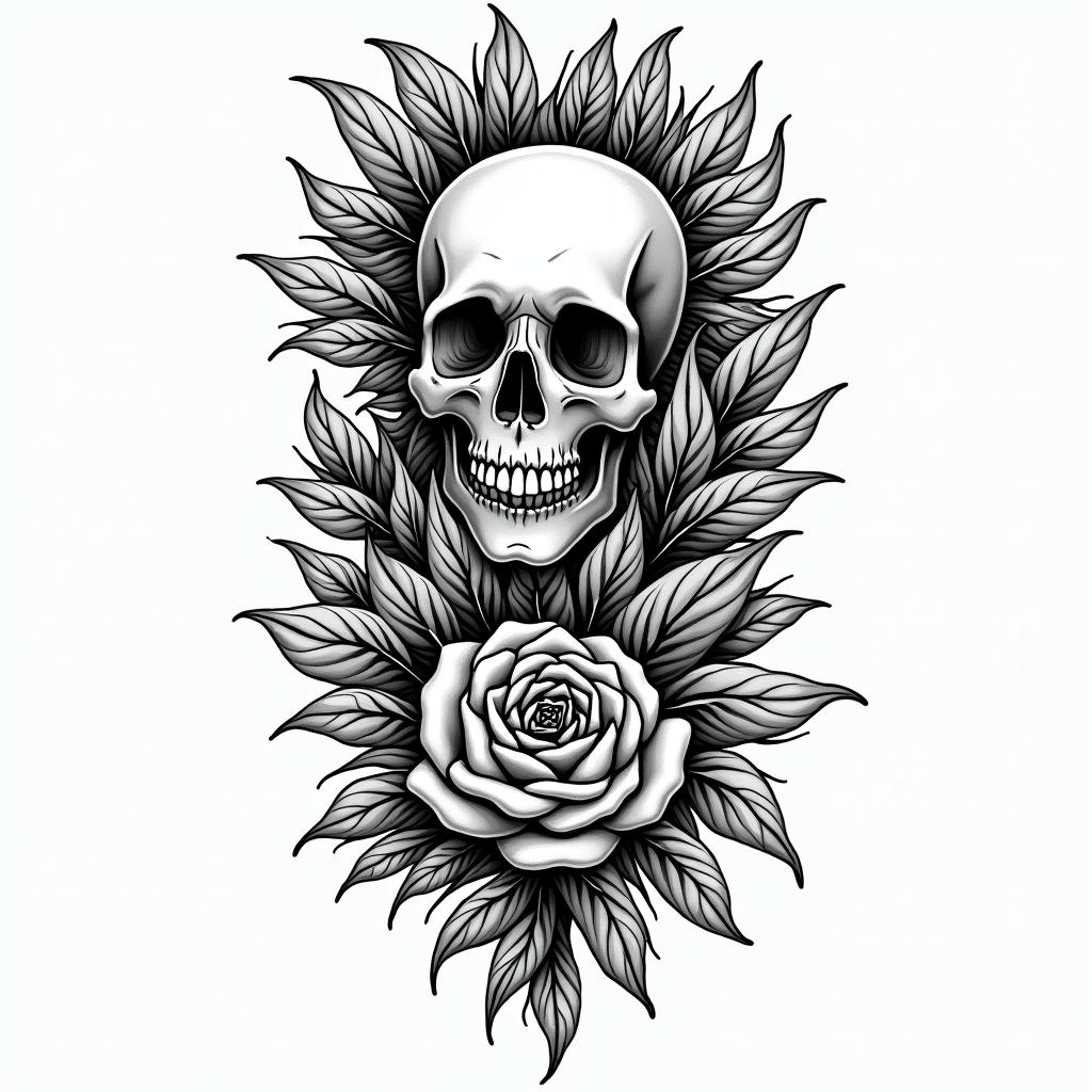 undefinedin authentic tattoo style, incorporating traditional modifications, bold black outlines, solid color fills, featuring classic authentic elements - Variation 4