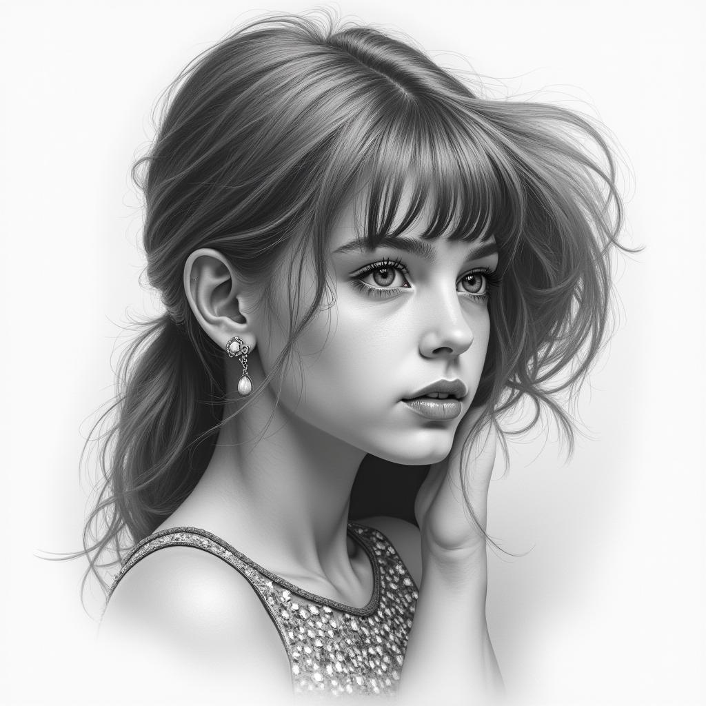 daughter,mother,in realism tattoo style, featuring a highly detailed, lifelike, capturing every detail, photorealistic, ultra realistic, intricate shading, smooth and sharp,   - Variation 4