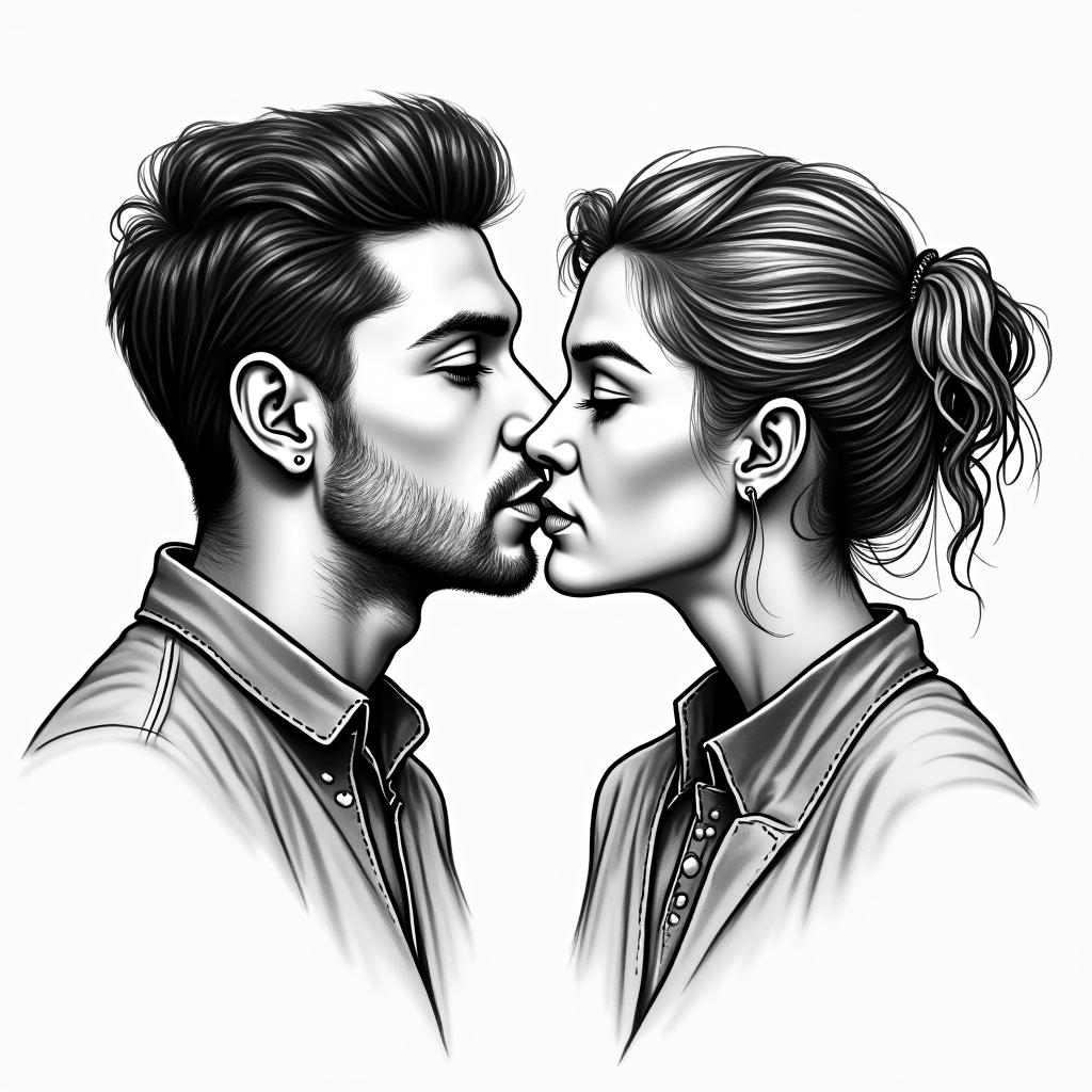 My name is Cristina and my partener is Ramses we have been trough a lot on our relationship - I have moved abroad but we always came back to each otherin new school tattoo, pop culture, modern, detailed tattoo, illustrative - Variation 2