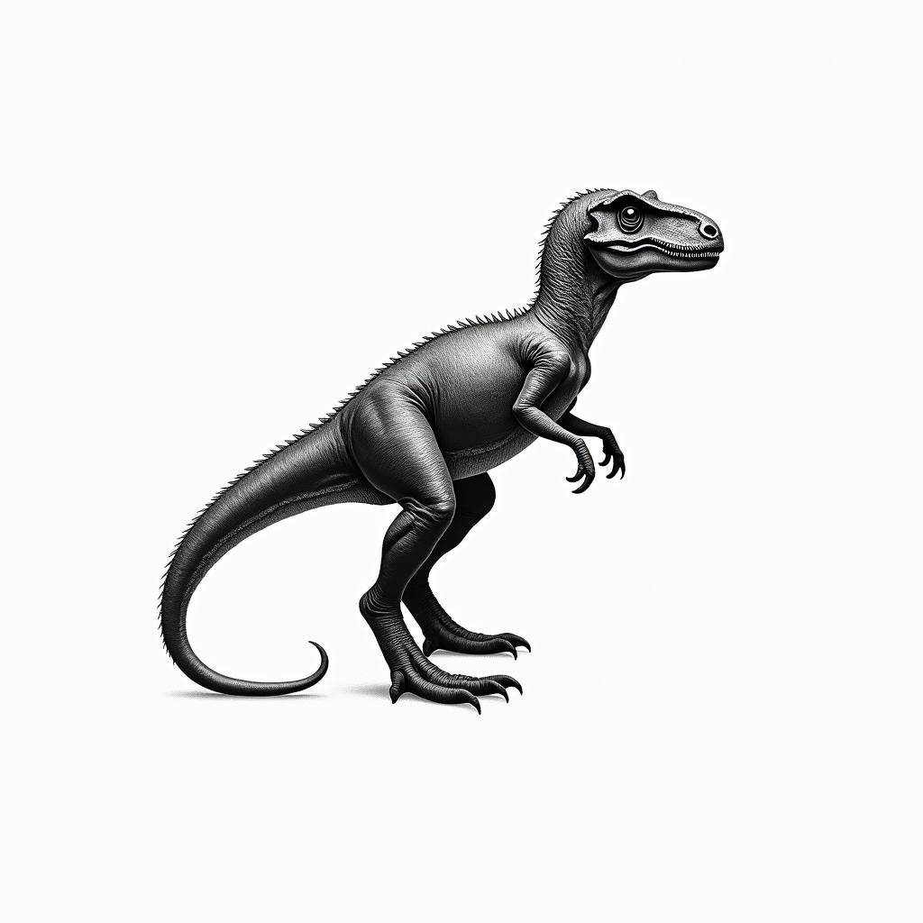 Velociraptorminimalist text-based tattoo, Monospace font ultra-realistic, perfectly placed, high-quality font design, photo-realistic shading, 8k, high quality, finely detailed typograph - Variation 3