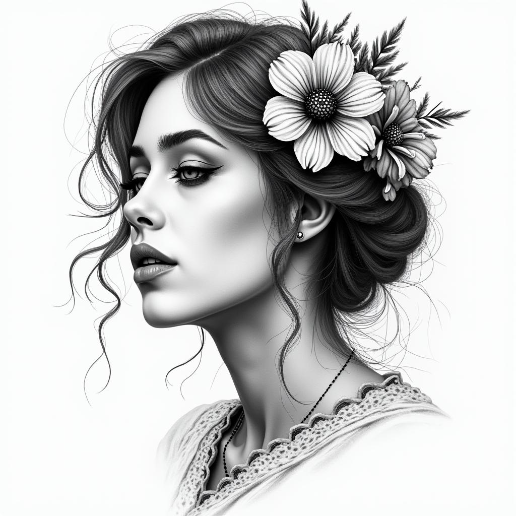 Adriana...aries...Marchin bohemian style tattoo, 8k - Variation 2