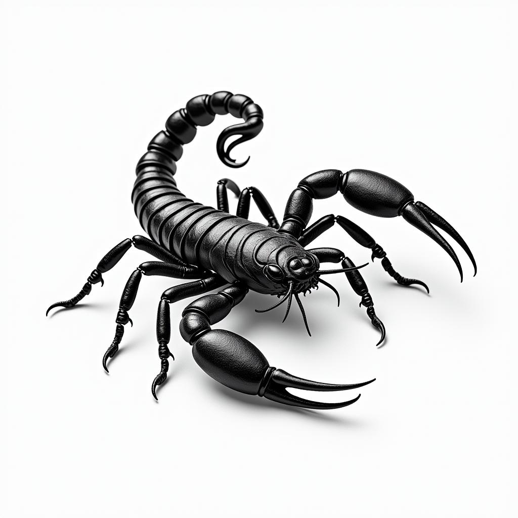 Scorpion with sharp, detailed clawsin elegant cursive calligraphy style 2d tattoo, decorate with roses, featuring a smooth and flowing handwritten script with slightly thickened strokes for a luxurious and bold appearance, heart symbol between names, sleek and glossy black text with shadowing, minimalist matte white background, clean and sharp edges, illuminated with soft lighting, romantic, 8k, high-quality textures with refined typography