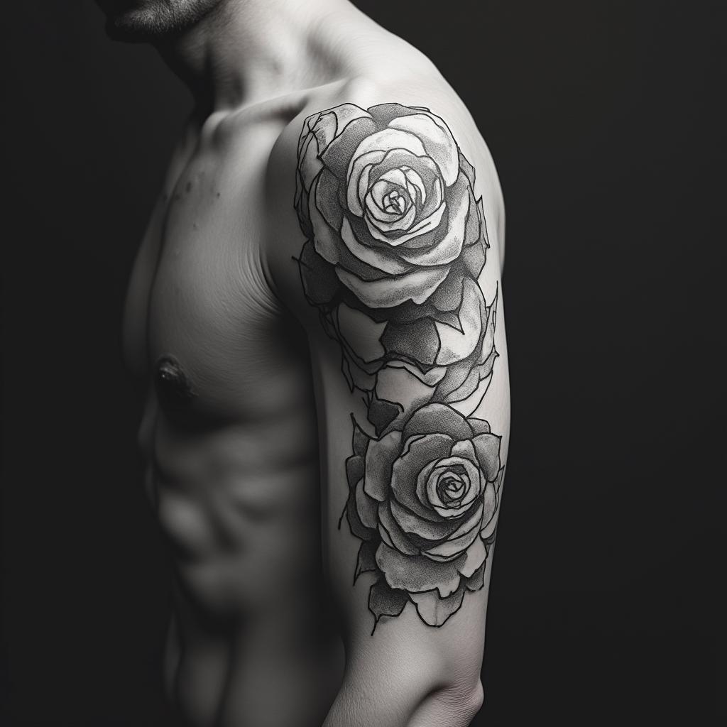 I want you to add a tattoo to my arm to see how it would look.in realism tattoo style, featuring a highly detailed, lifelike, capturing every detail, photorealistic, ultra realistic, intricate shading, smooth and sharp,   - Variation 4