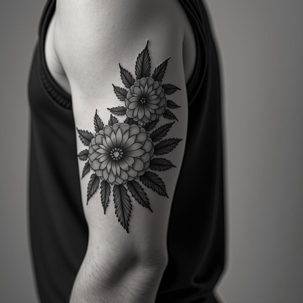 I want you to add a tattoo to my arm to see how it would look.in realism tattoo style, featuring a highly detailed, lifelike, capturing every detail, photorealistic, ultra realistic, intricate shading, smooth and sharp,   - Variation 2