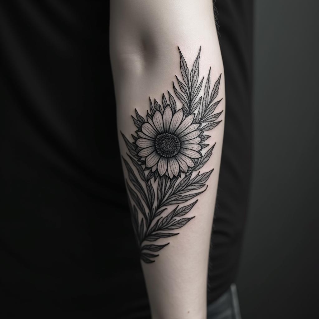 Amandain realism tattoo style, featuring a highly detailed, lifelike, capturing every detail, photorealistic, ultra realistic, intricate shading, smooth and sharp,