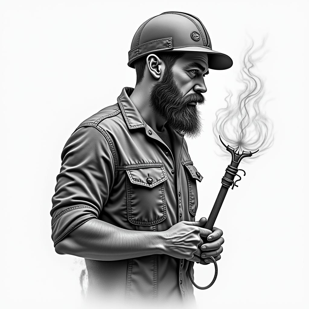 Electricianhigly detailed tattoo