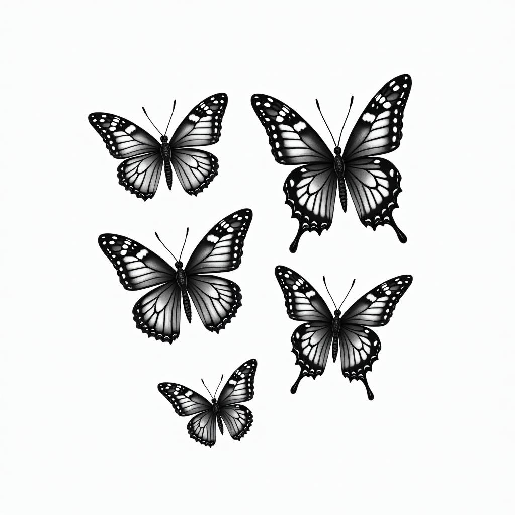 THE NAMES CAITLYN WITH BUTTERFLIES, SHAYLYNNE WITH DRAGON FLIES, CALLIE WITH FIREFLIES, CARSON WITH HORSEFLIEShigly detailed tattoo