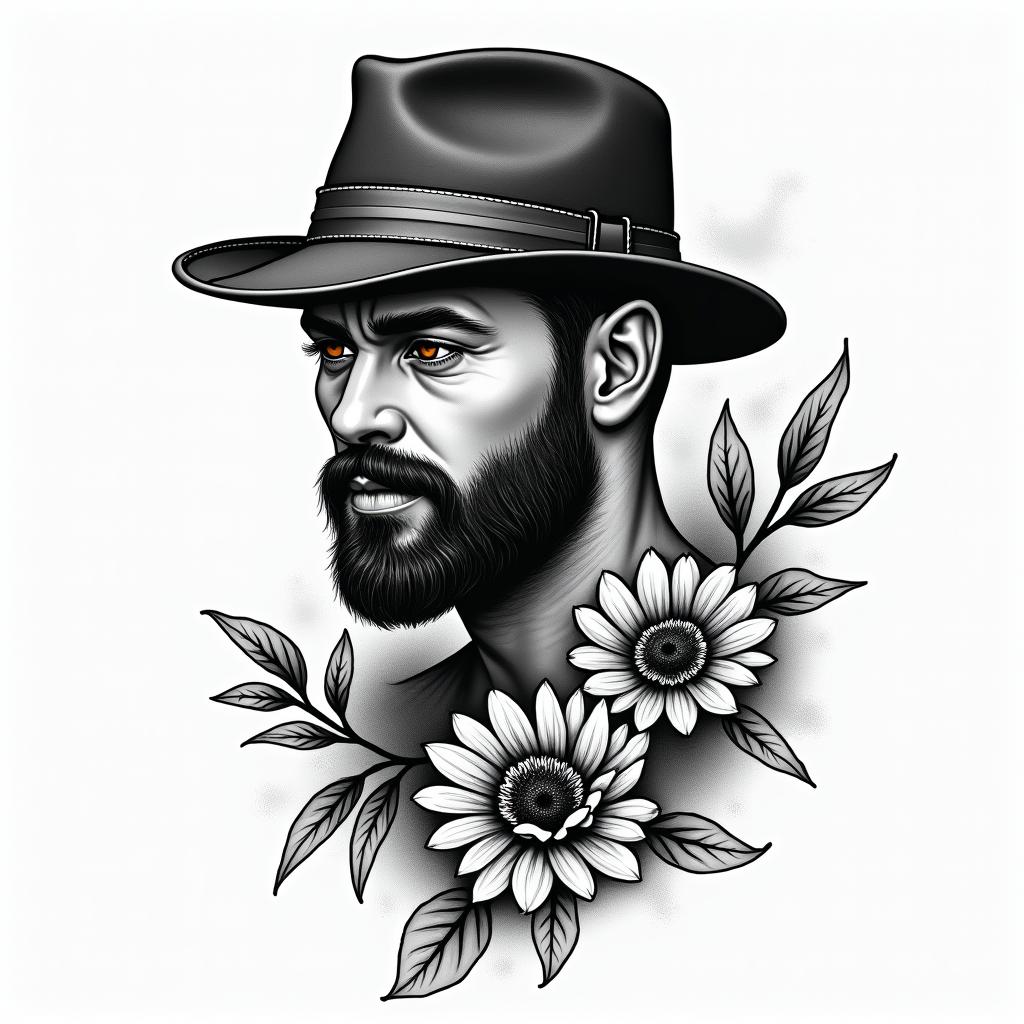 Leonin authentic tattoo style, incorporating traditional modifications, bold black outlines, solid color fills, featuring classic authentic elements - Variation 3