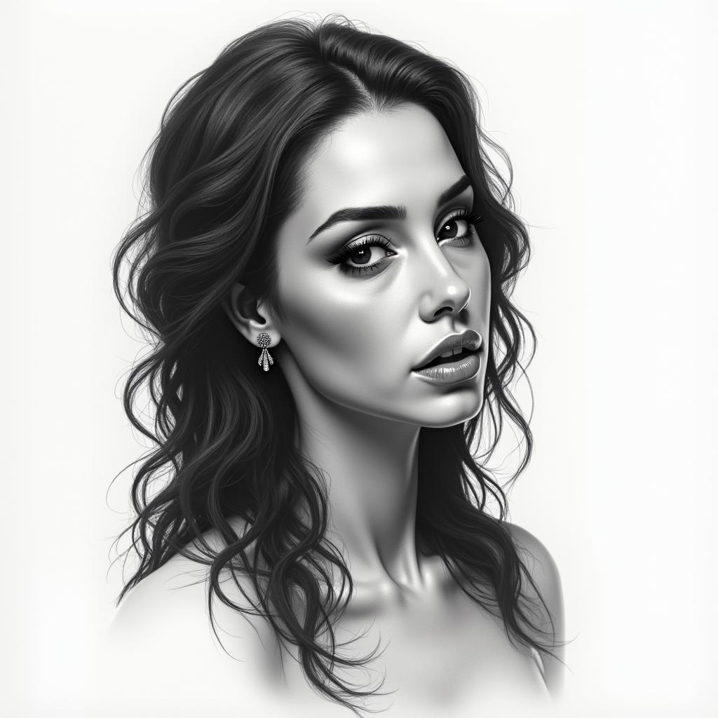 Catrina womanin realism tattoo style, featuring a highly detailed, lifelike, capturing every detail, photorealistic, ultra realistic, intricate shading, smooth and sharp,