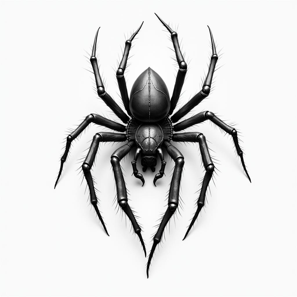 Spiderhigly detailed tattoo - Variation 5
