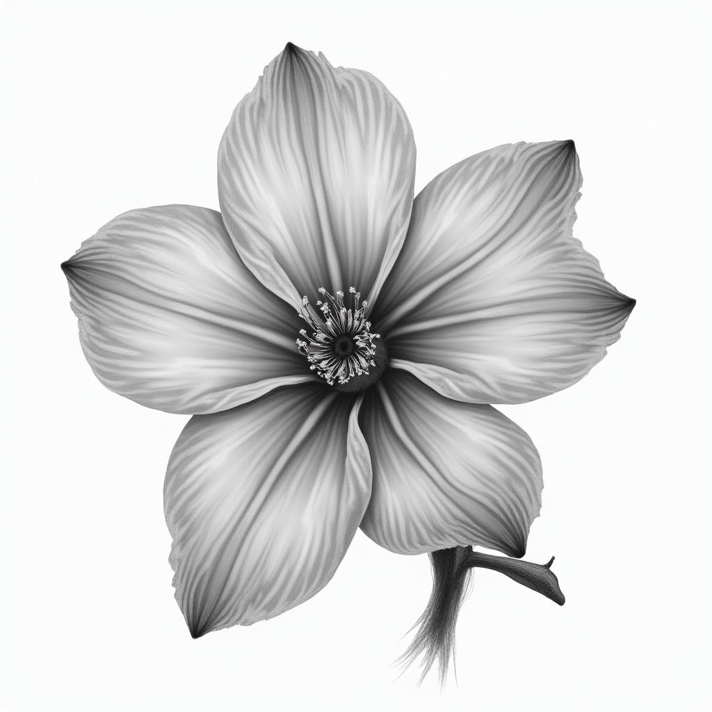 Magnoliain realism tattoo style, featuring a highly detailed, lifelike, capturing every detail, photorealistic, ultra realistic, intricate shading, smooth and sharp,   - Variation 4